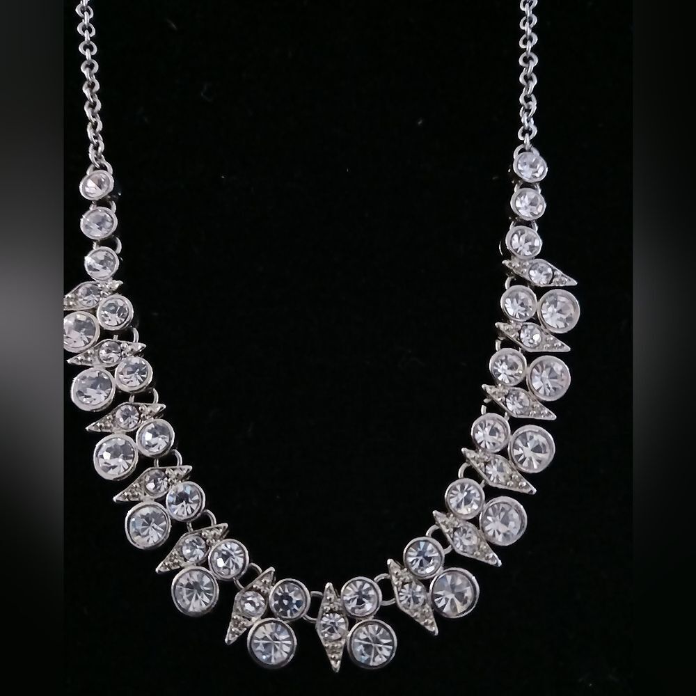 Princess Cut Diamond Necklace Cookie Lee Vintage NWT